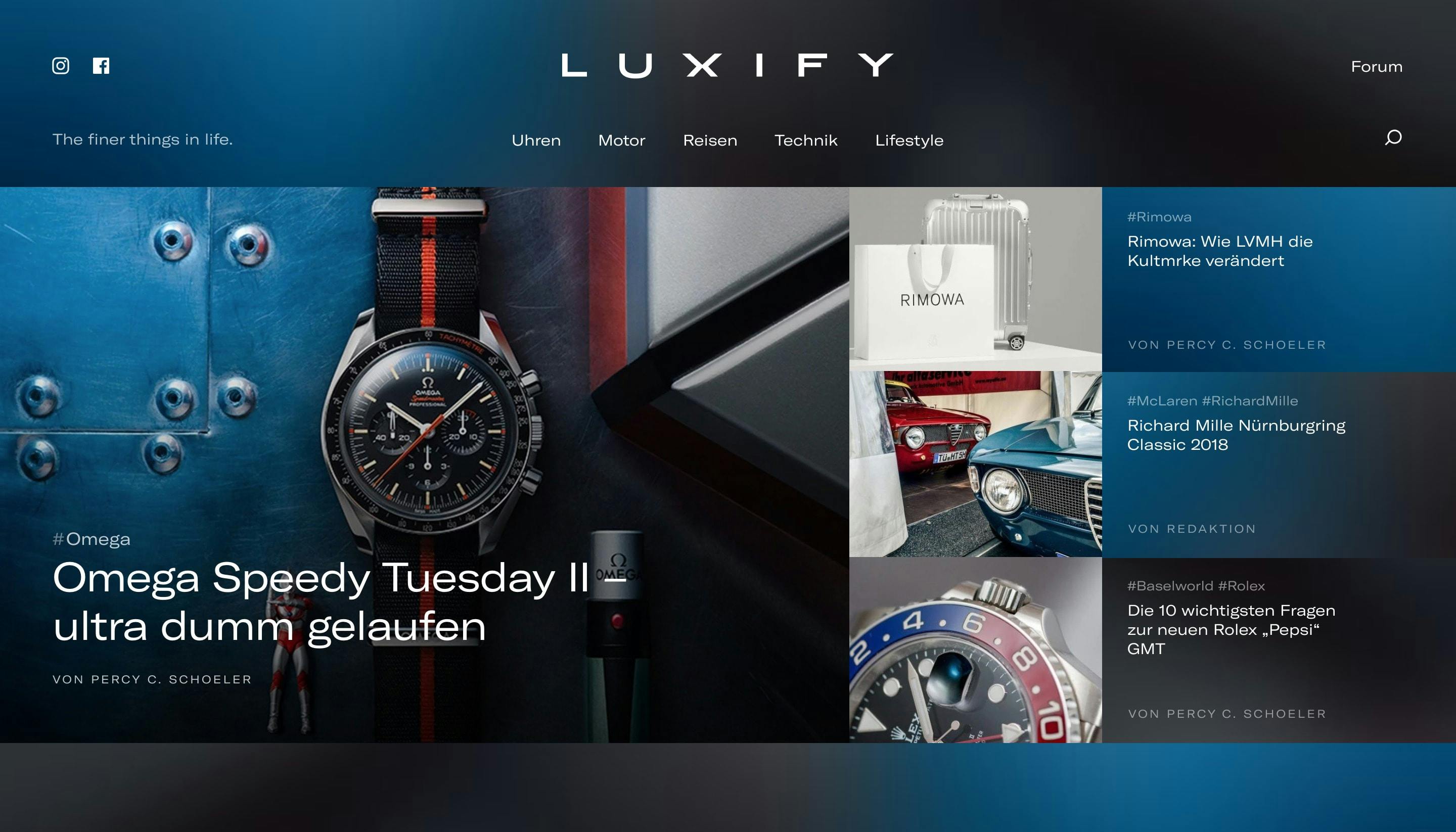 Luxify Homepage