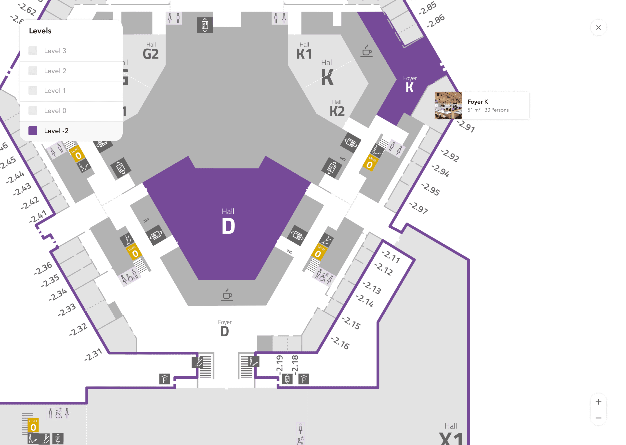 acv.at Hall D interactive level map